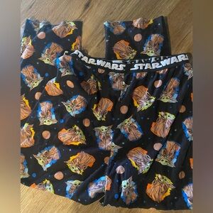 Boys Star Wars Yoda lounge pajama pants PJ 14-16 H husky plus